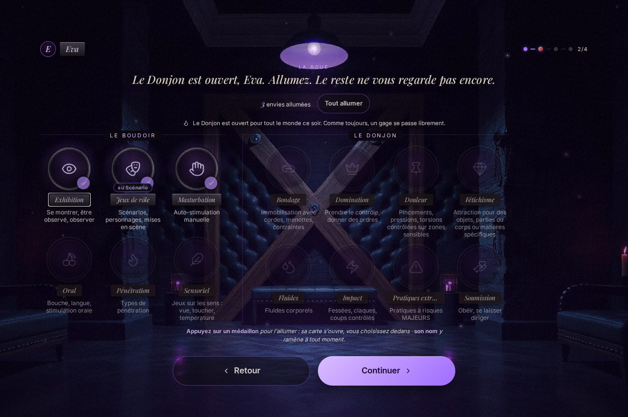 L'écran réel des envies, au Donjon