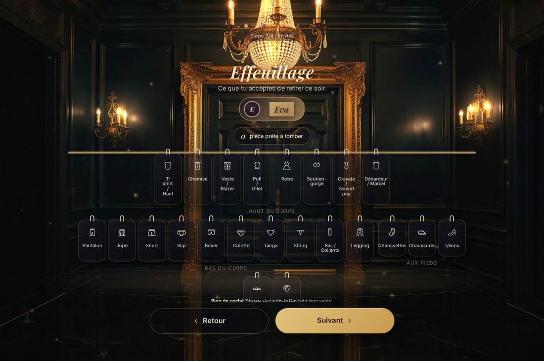 Effeuillage : ce que tu acceptes de retirer ce soir